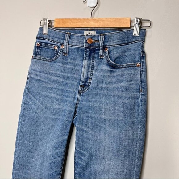 J Crew Denim Womens Size 25 9" High Rise Toothpick Jeans Light Wash Stretch - Picture 3 of 12